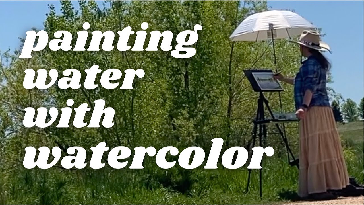 Painting a Pond in Watercolor ✿ Plein Air Vlog #57