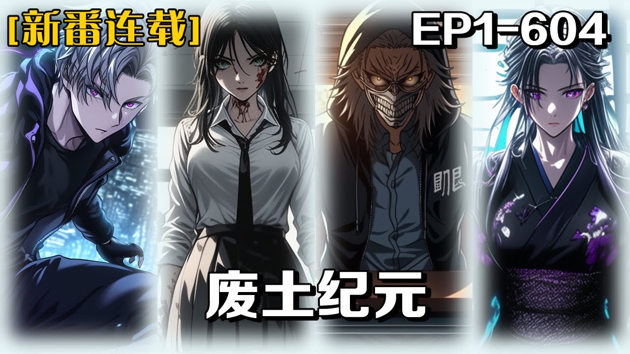 《廢土紀元》第1-604話：蕭晨生存在感染者橫行的貧民窟，妹妹竟是需血續命的特殊感染者。為守護至親，他覺醒神秘能力，手刃惡徒，提煉生命晶體！從此踏上獵殺之路，以戰養戰，逆襲成為末日最強覺醒者。