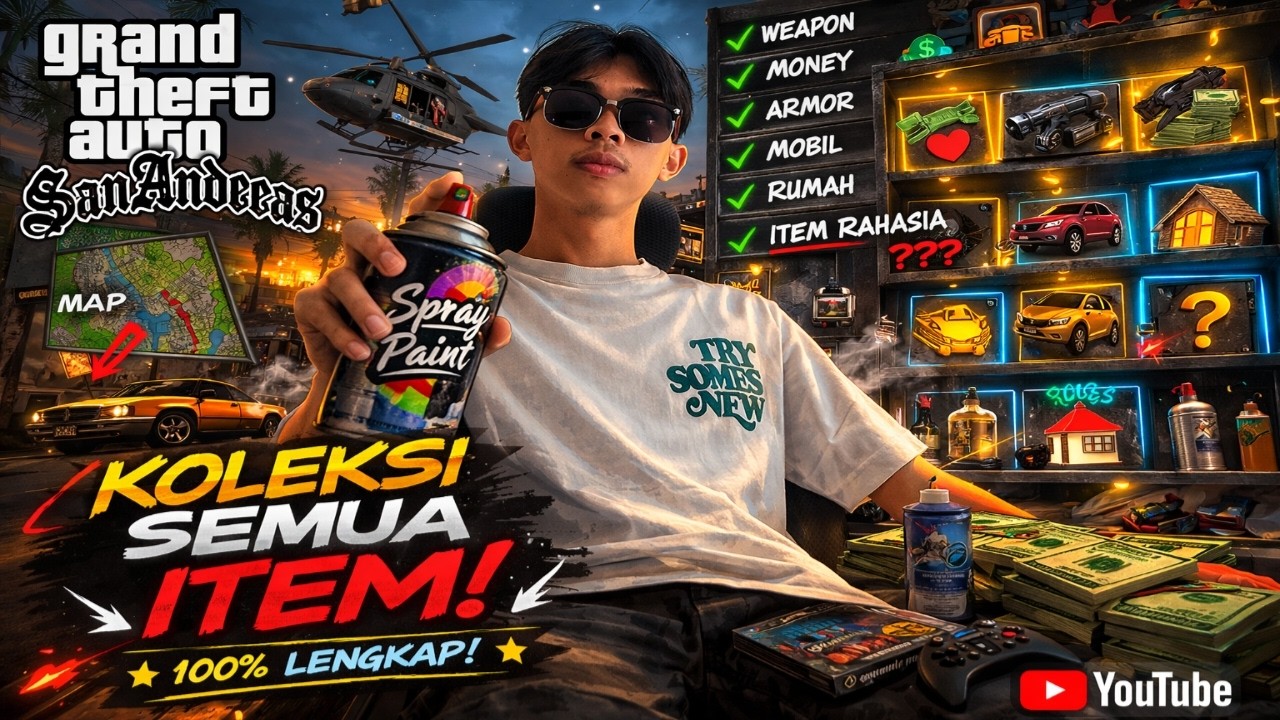 🔴LIVE - GTA San Andreas 100% Koleksi Semua Item! Jadi Sultan Los Santos