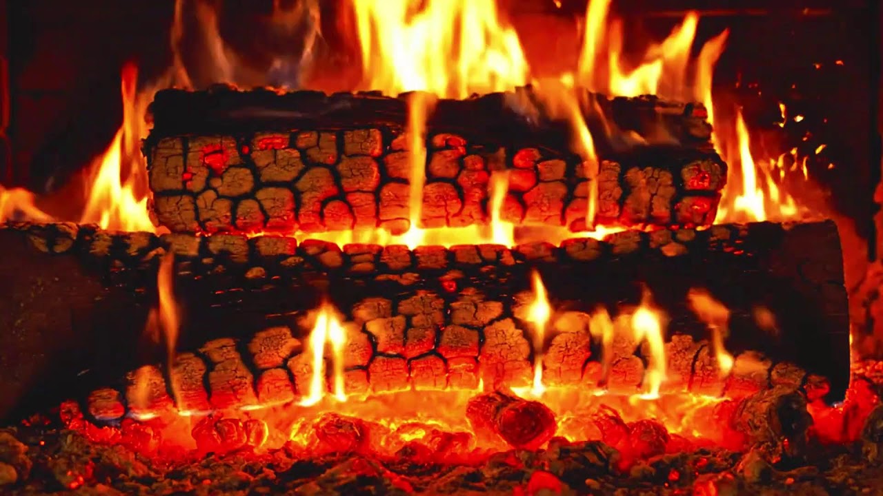 🔥Night Fireplace Ambience 🌙 Warm Fire Sounds for Calm & Relaxation