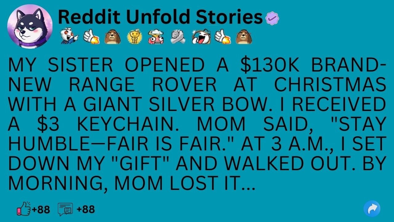 (full story)MY SISTER OPENED A $130K BRAND-NEW RANGE ROVER AT CHRISTMAS WITH A ...