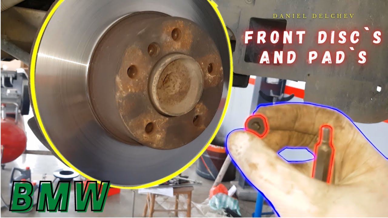 BMW (DIY) How to Change Front Brake Discs & Pads - Как да сменим предни дискове и накладки (E39)