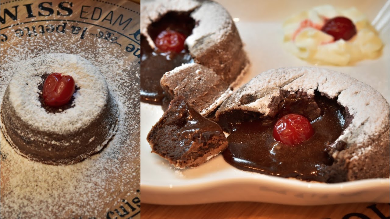 مولتن كيك. لافا كيك بطريقه ناجحه من اول مره  💪. سوفليه ✌️.. Molten Cake or Lava Cake