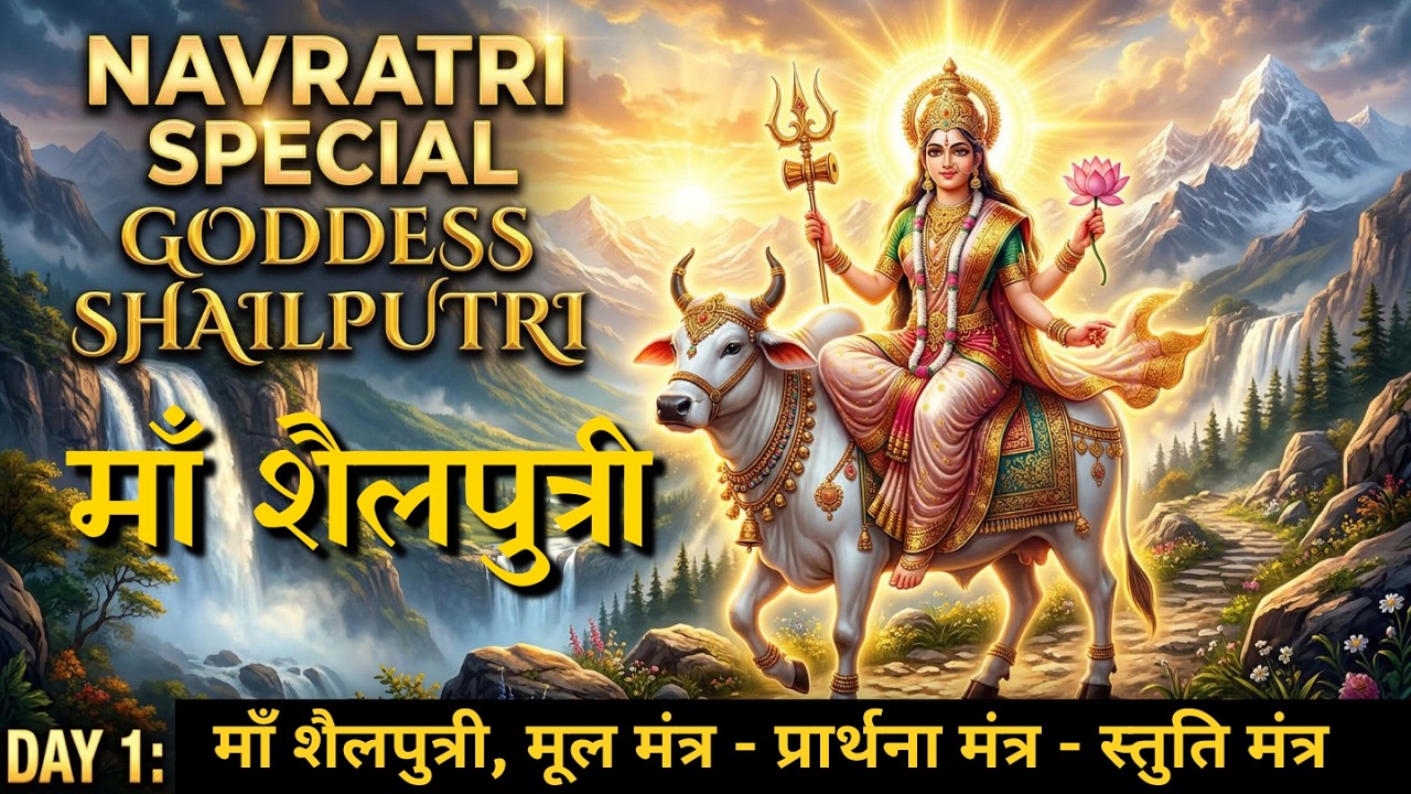 🔔 Navratri Special: Unlock Powerful Energy with Day 1 Maa Shailputri Mantra! 🌟