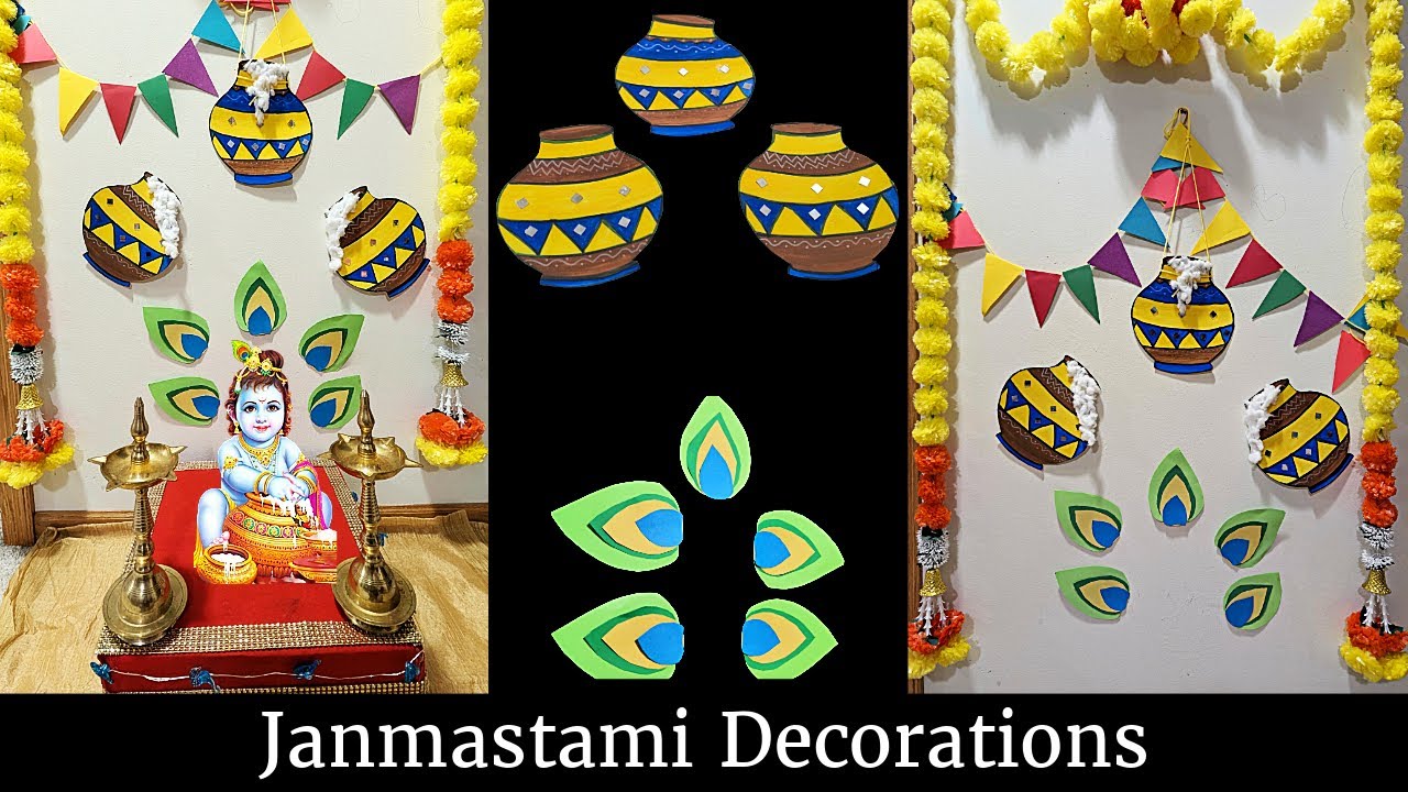 Janmashtami Decoration Ideas at Home | Krishna Janmashtami Decoration | Ganpati Decoration Ideas