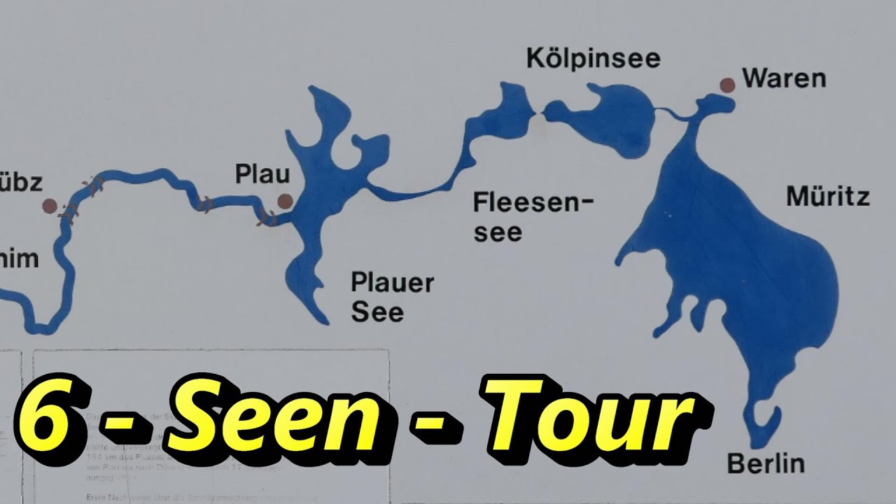 6-Seen-Tour / Müritzsee - Kölpinsee - Fleesensee -Malchower See - Petersdorfer See - Plauer See
