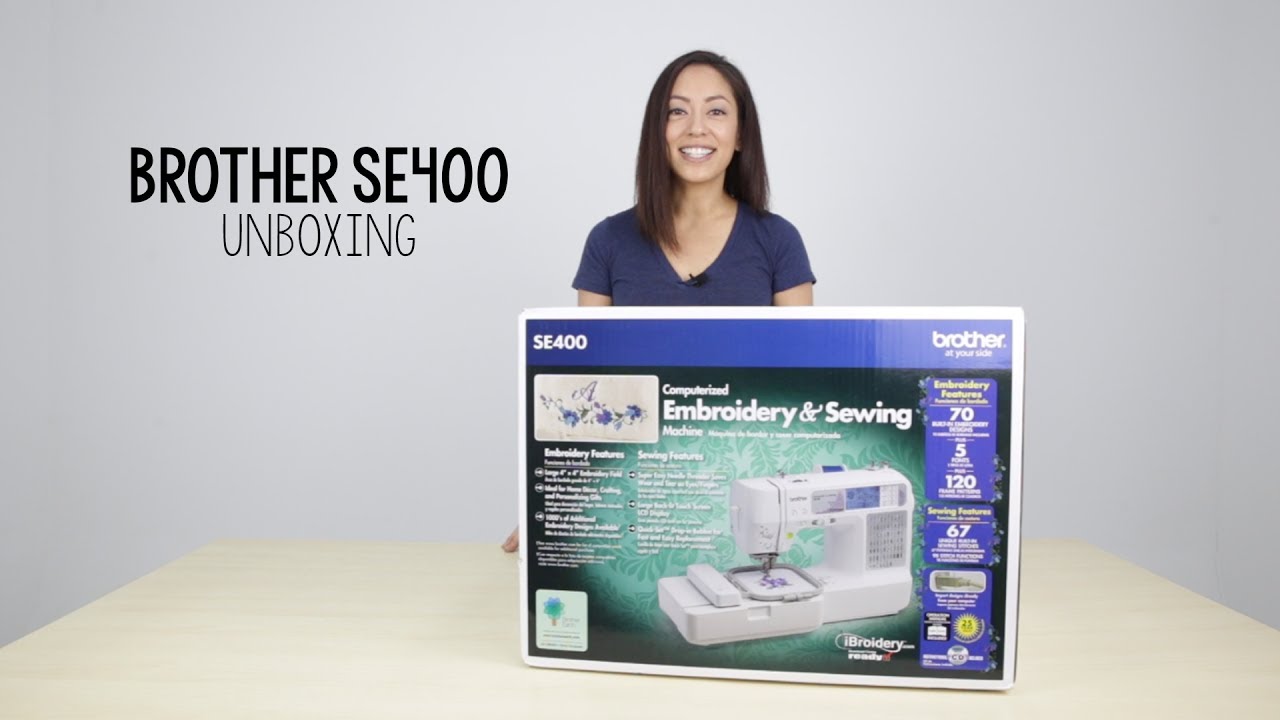 Brother SE 400 Computerized Sewing and Embroidery Machine Unboxing