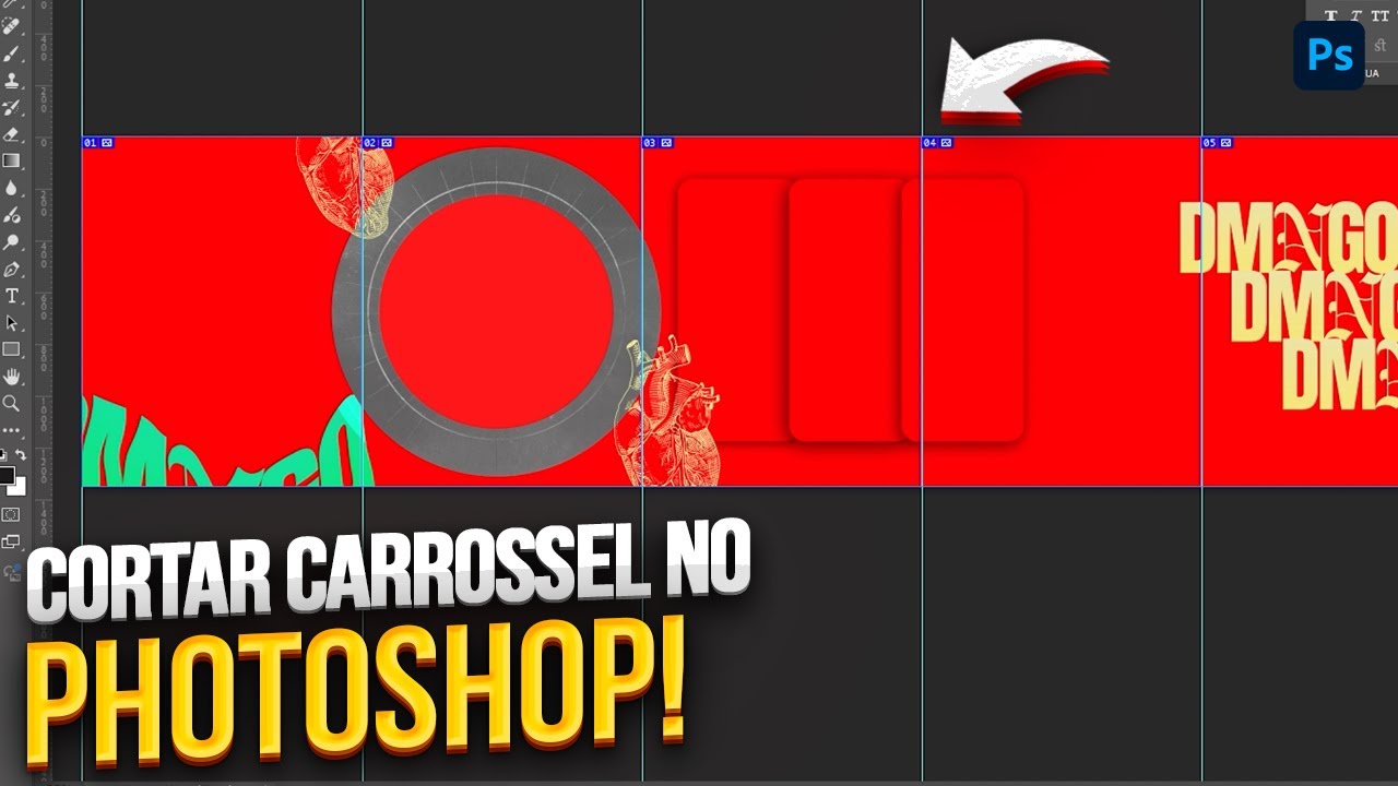 Como CORTAR CARROSSEL no PHOTOSHOP