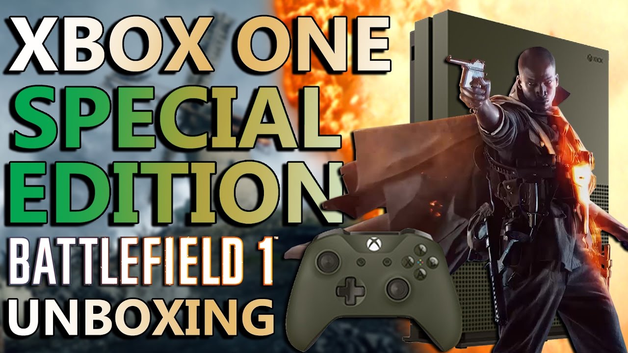 Xbox One S Battlefield 1 Special Edition Unboxing
