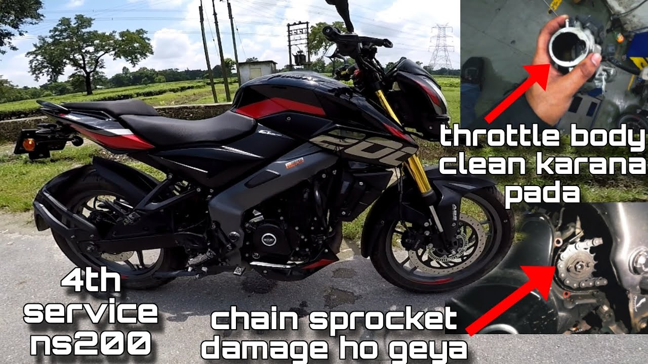 New Ns200 4th service /total cost kitna aya ?service details / koushik rider