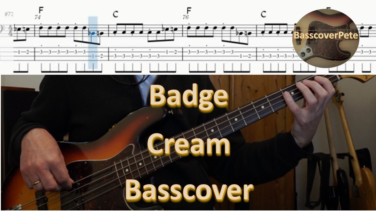 Cream - Badge. Bass Cover Tabs Score (standard notation) Chords Transcription. Bass: Jack Bruce