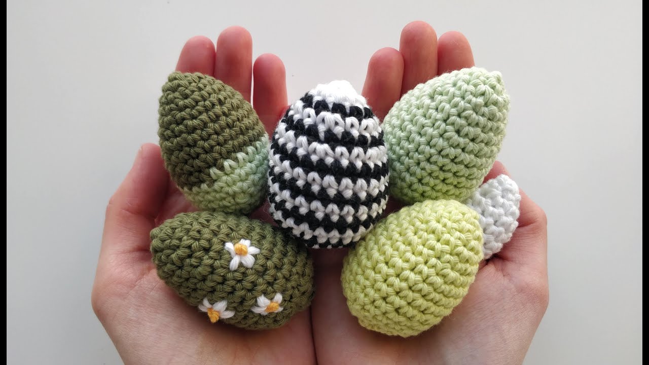 How to Crochet a mini Easter Egg Tutorial