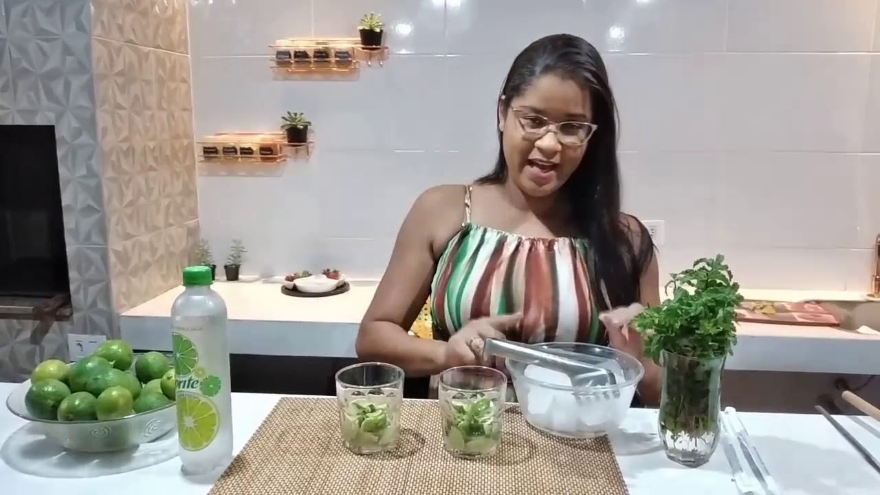 CAIPIRINHA COM ÁGUA DE COCO SEM ÁLCOOL FAÇA VC MESMO
