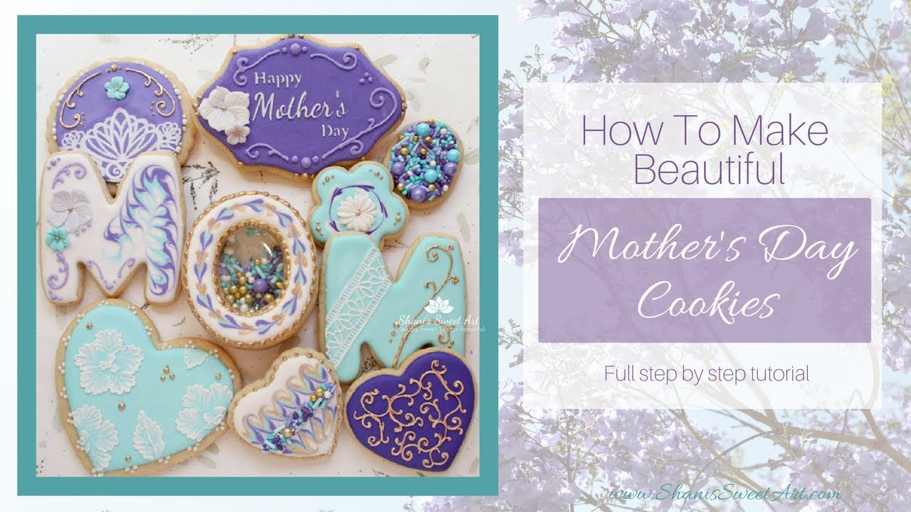 How To Make Beautiful Mother's Day Cookies + Stained Glass Cookie!