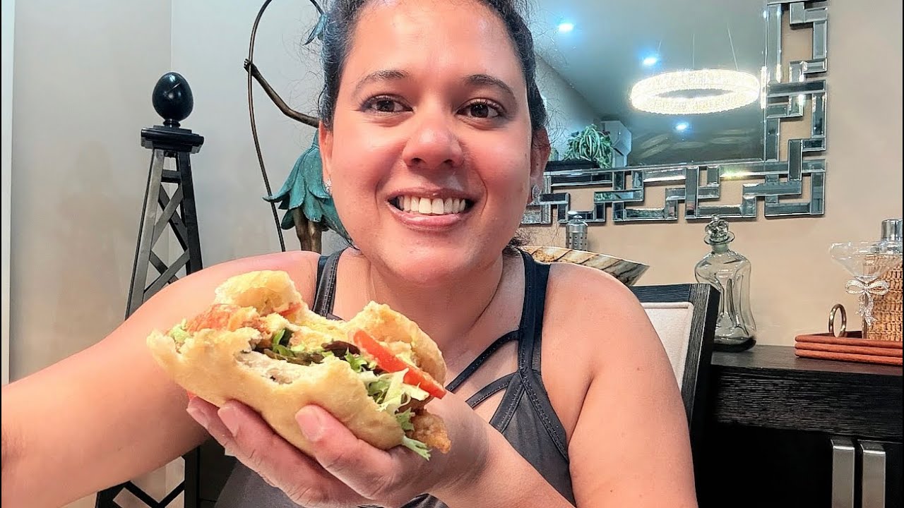 Ice cream run. Meeting Chef Dev, Making Bake and Shark, Fry Shrimp, Fry Banga and Plantain Chips.