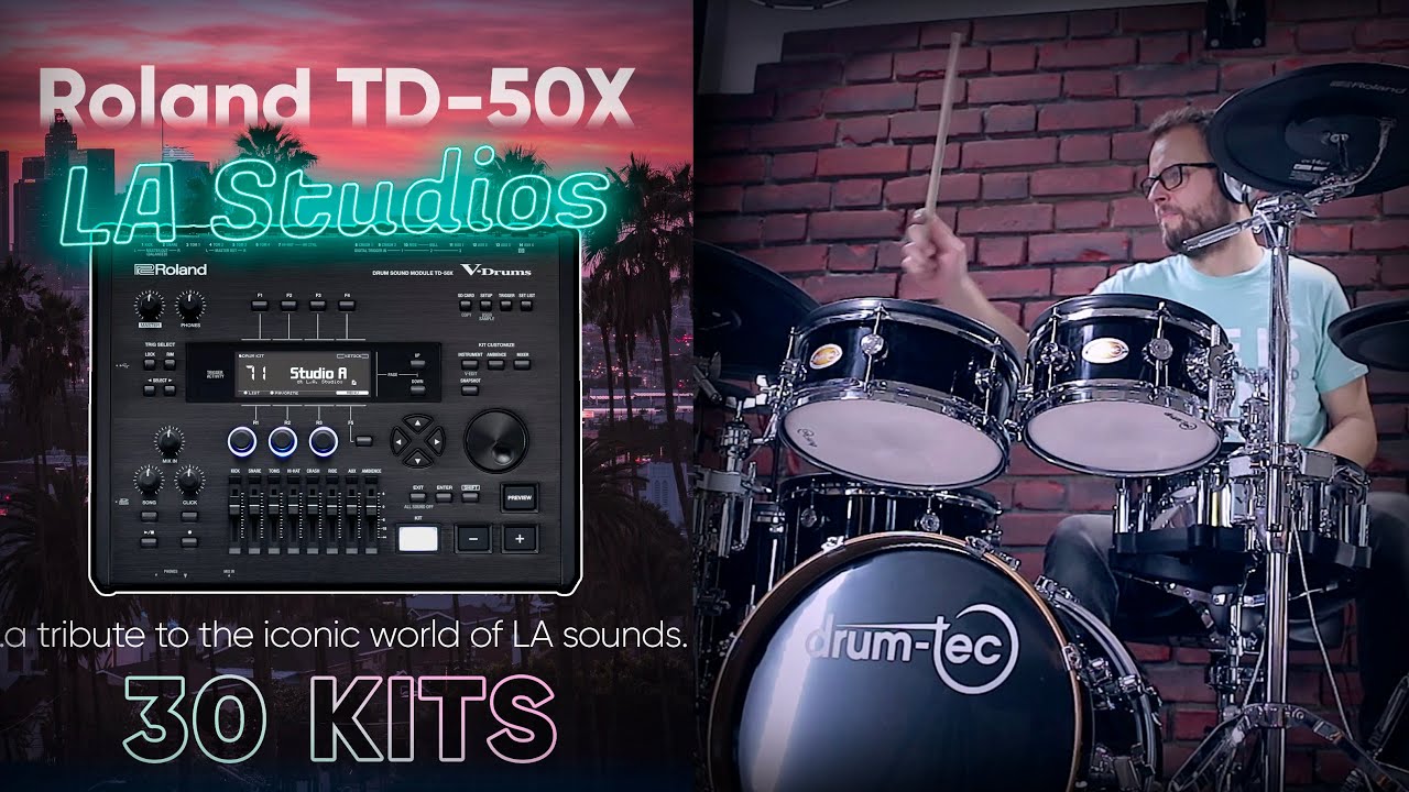Roland TD-50X L.A. Studios Sound Edition: Download custom kits by drum-tec