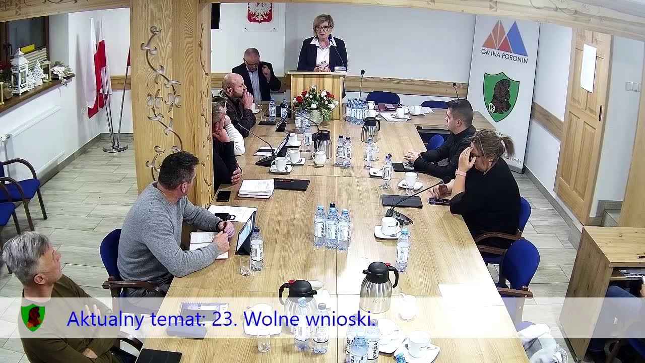 XXI Zwyczajna Sesja Rady Gminy Poronin 29.12.2025 r.