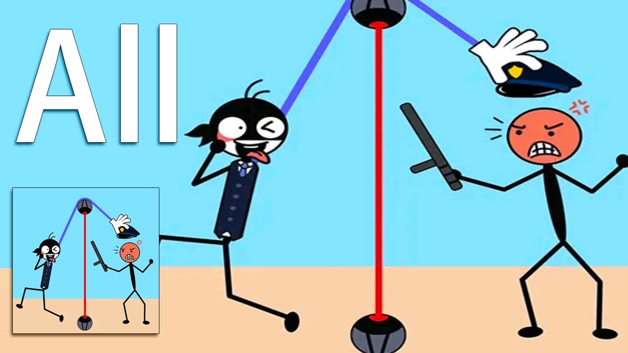 Stickman Master Thief - Thief Puzzle - All Leves - Gameplay Walkthrough