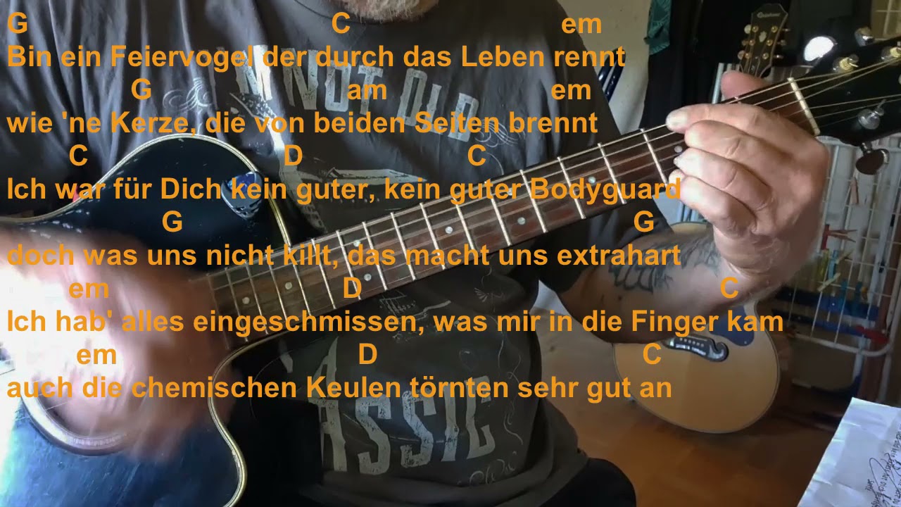 Udo Lindenberg Mein Body Du und ich Akustik Cover Text und Akkorde