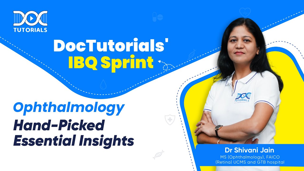 Ophthalmology - IBQ Sprint by Dr Shivani Jain | Image Based Questions | NEETPG | FMGE | NExT| INICET