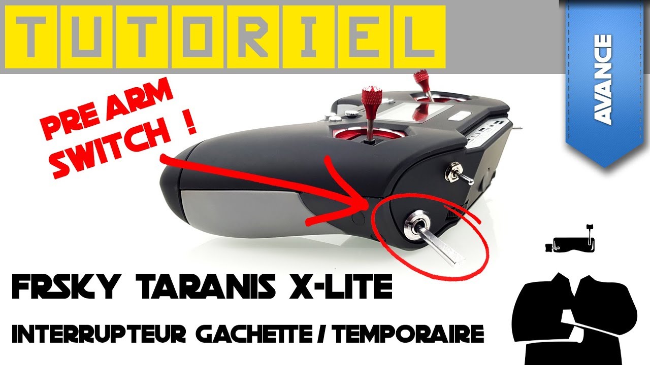 Tuto FrSky Taranis X-Lite : interrupteur temporaire / gachette avec les boutons trim pour PreArm