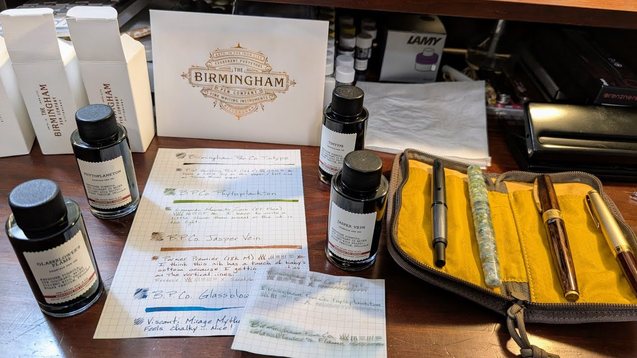 Birmingham Pen Co. Ink Bundle and Fountain Pens