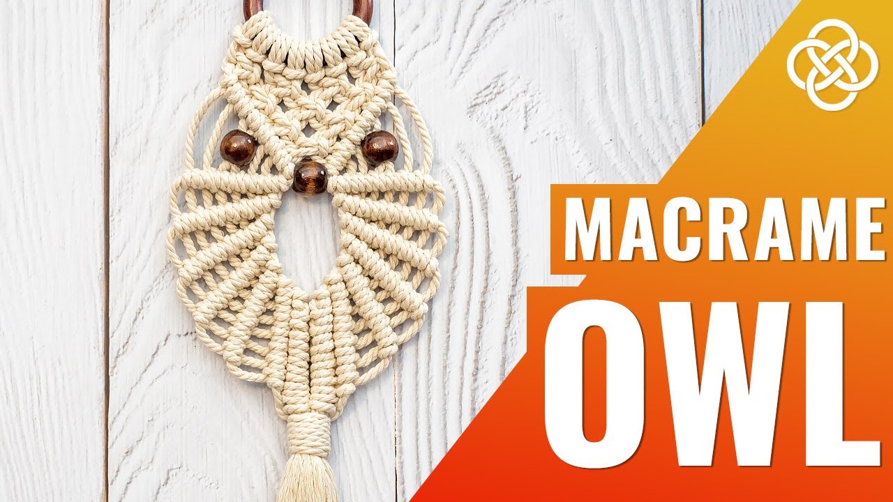 Сова в технике макраме | DIY | Урок макраме