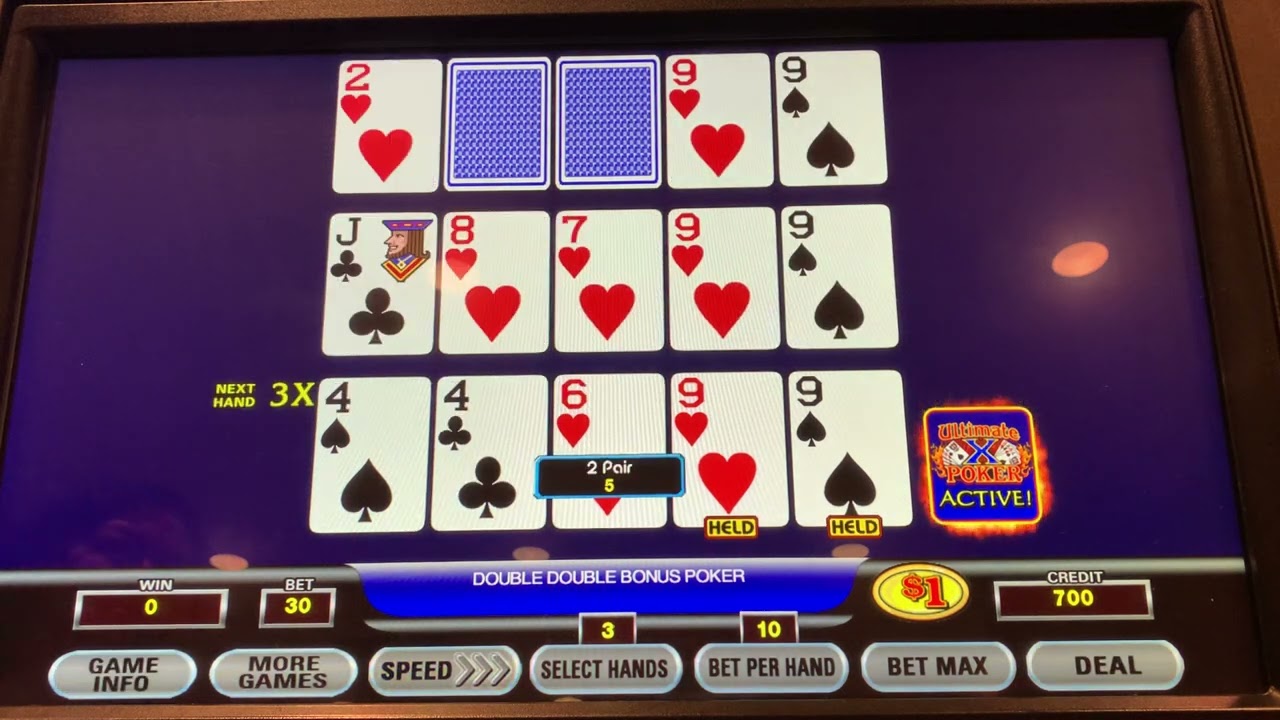 Part 1 of an exciting high limit Ultimate X poker for Mr Charlie