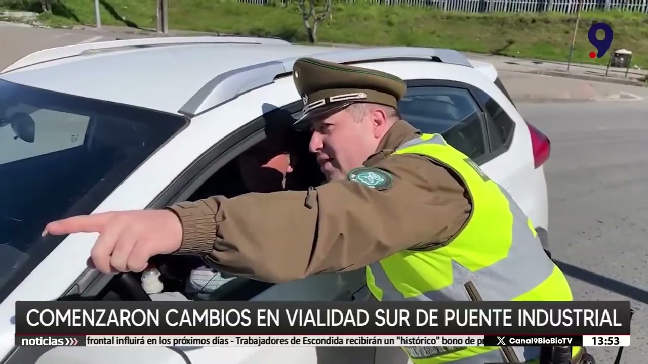 Comenzaron cambios en vialidad sur del Puente Industrial en San Pedro de la Paz