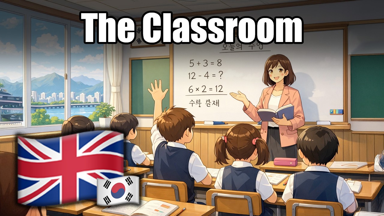🇬🇧👉🇰🇷 | 🧑‍🎓👩‍🏫 The Classroom | Vocab | English/Korean