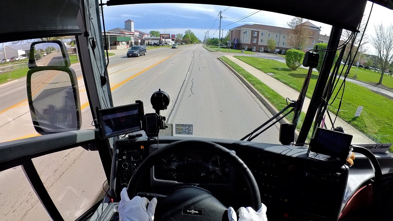 Bus Driver POV Half Million Mile VanHool CX45 Daytime Drive