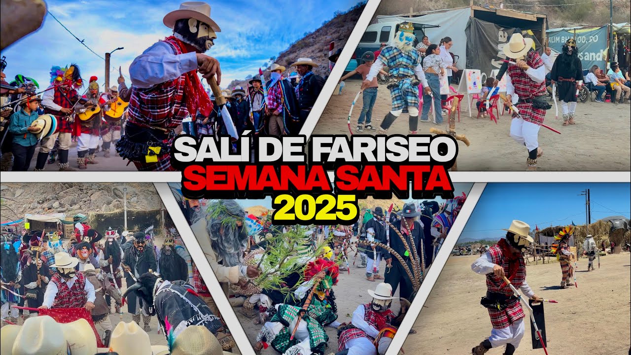 SALÍ DE FARISEO 👹 SEMANA SANTA 2025 FARISEOS COLOSO ALTO || LOS CHICUELOS