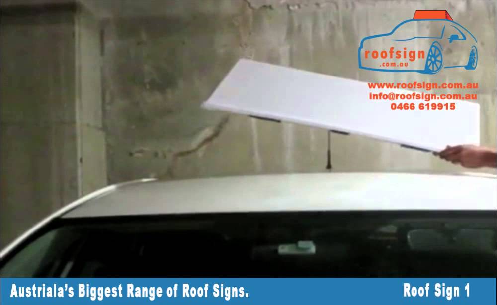 Magnetic Roof Sign