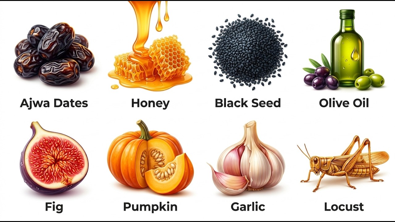 12 Foods Mentioned in the Qur'an & Sunnah