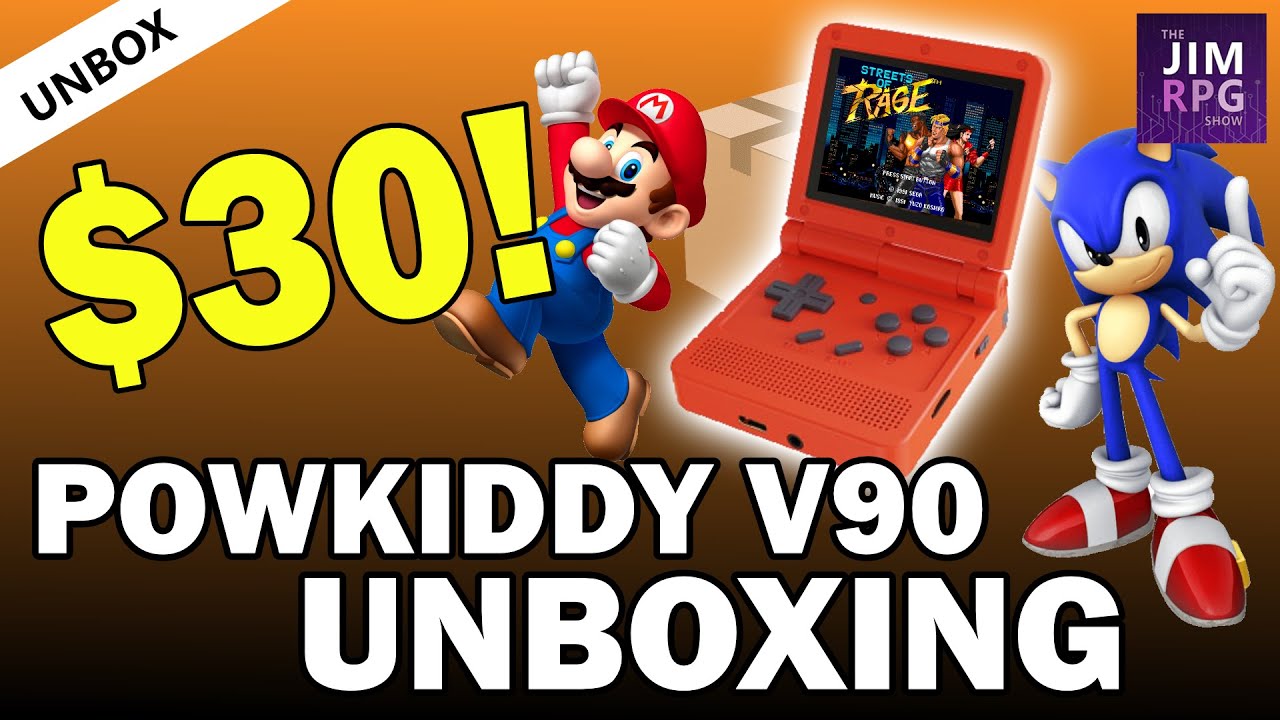 Powkiddy V90 Unbox - This $30 retro handheld will SHOCK you (in a good way) 😀