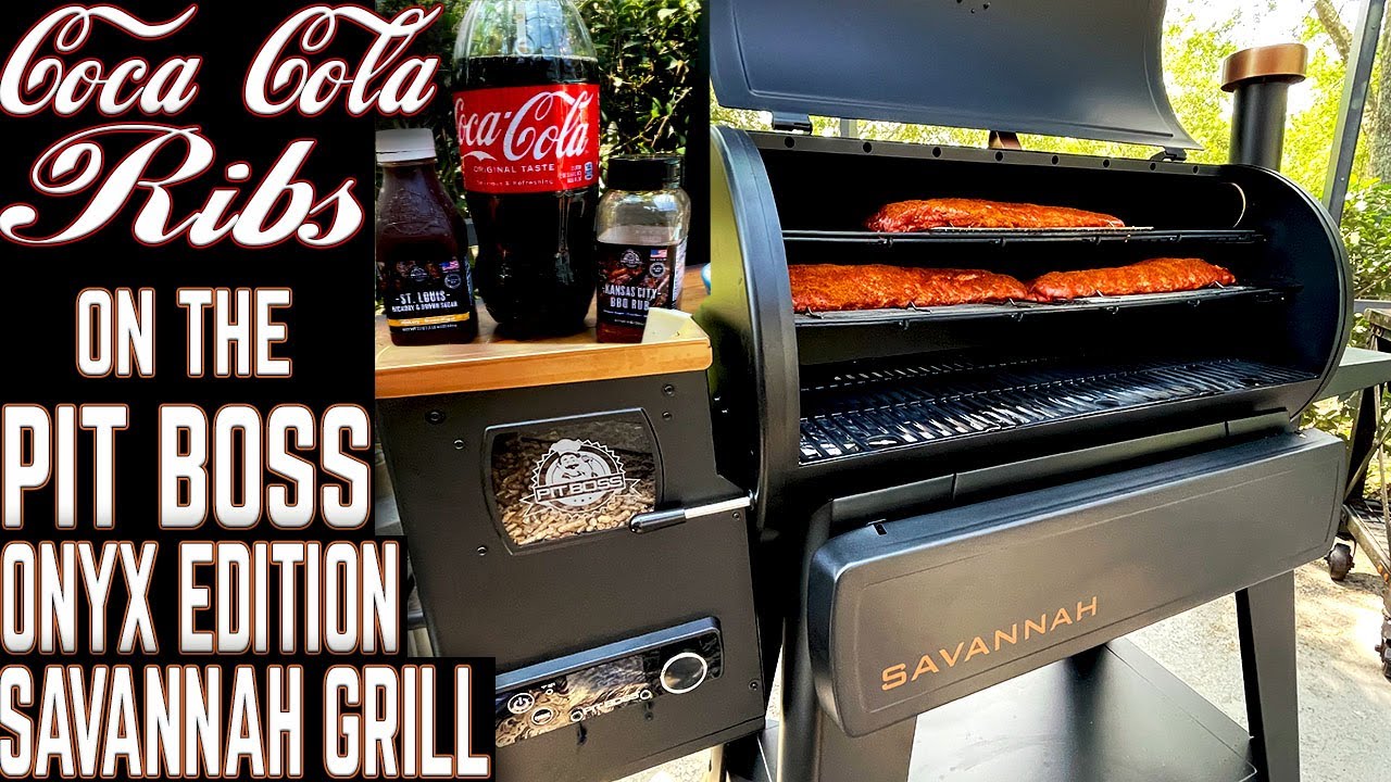 FIRST COOK ON PIT BOSS ONYX EDITION SAVANNAH PELLET GRILL! COCA COLA BABY BACK RIBS! EASY RECIPE