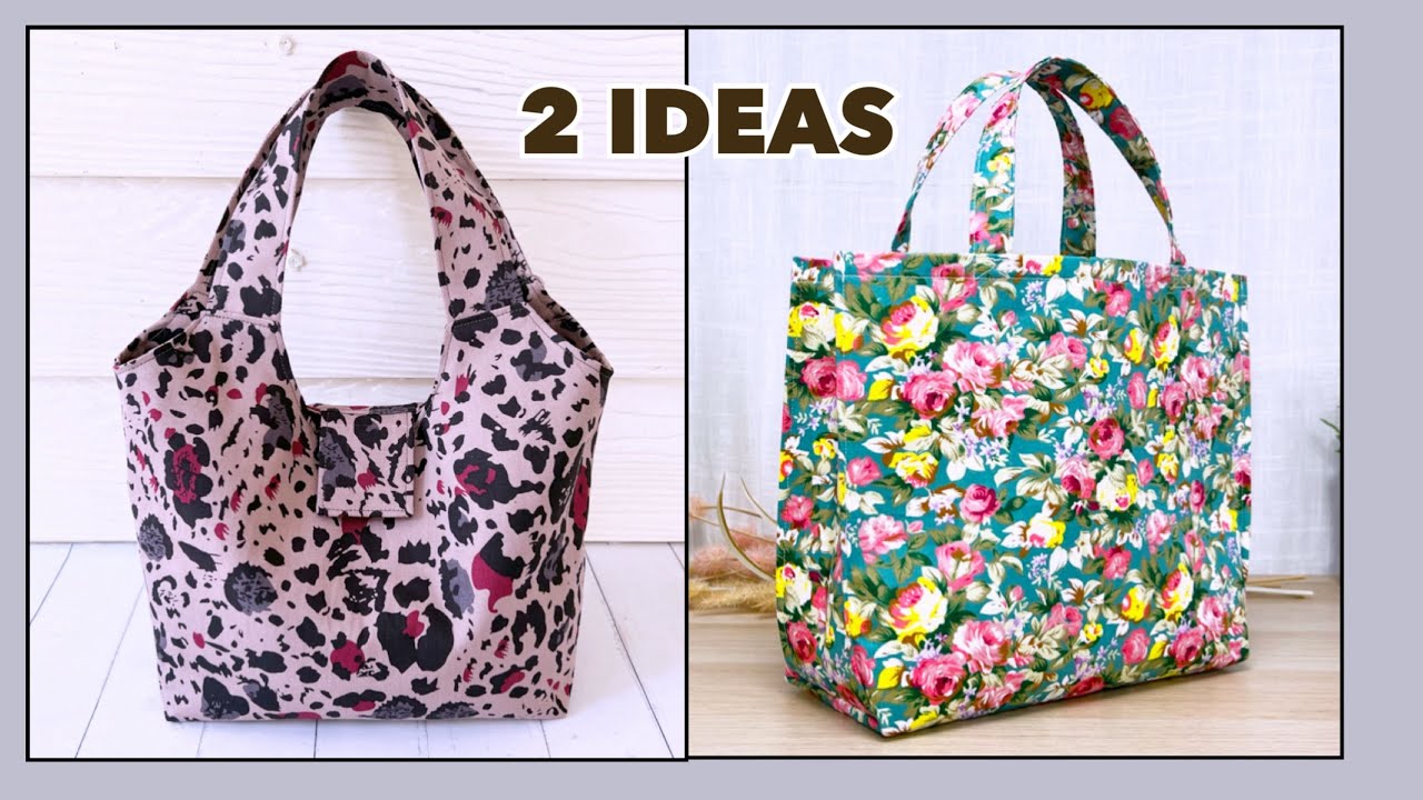 2 IDEAS HANDBAG ✅ HOW TO MAKE CUTE HANDBAG | TOTE BAG SEWING TUTORIAL STEP BY STEP |