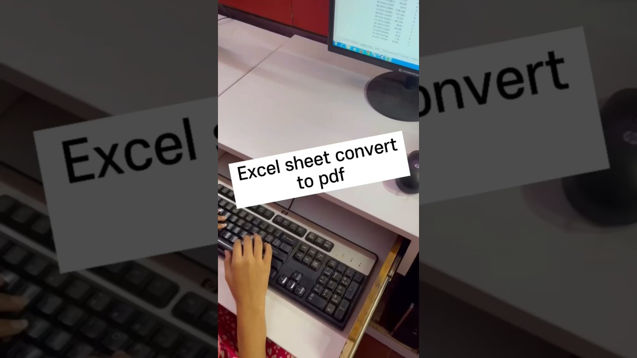 Excel Sheet Convert to PDF📂 #excelwalesir #excel #exceltricks #ytvideoshorts #shortvideo #viral