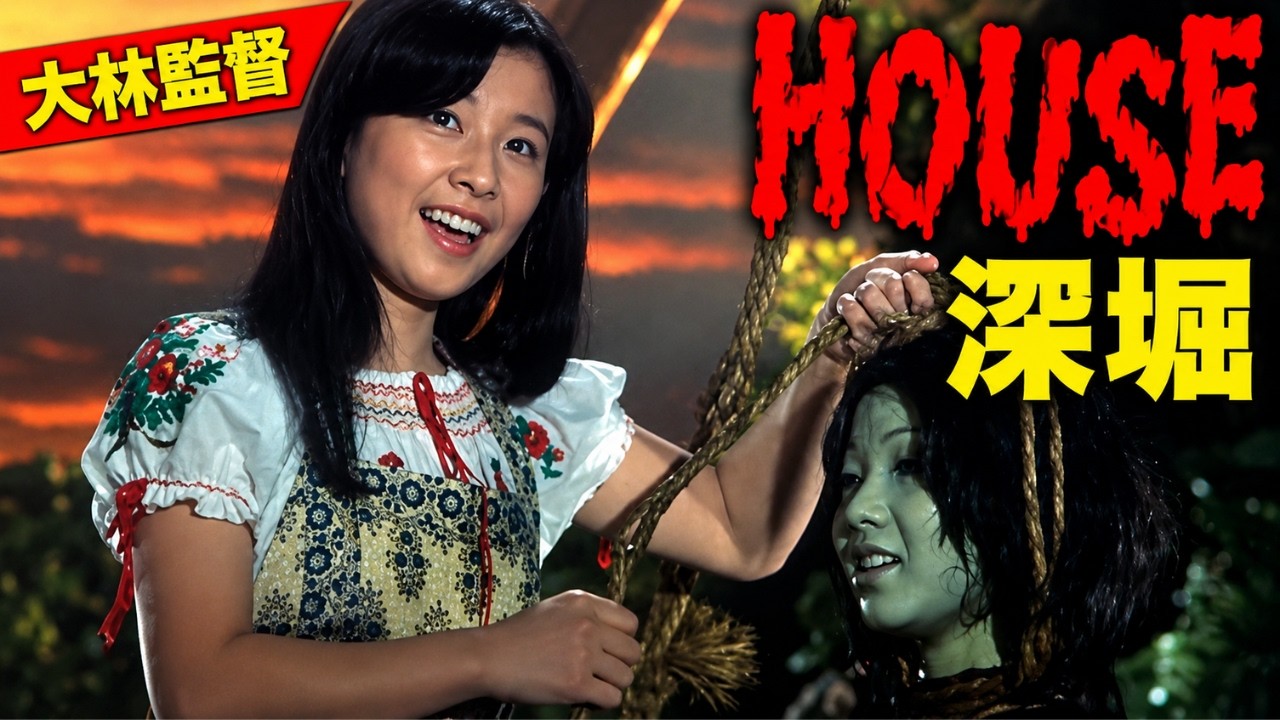 1977年大林宣彦監督作品 映画『HOUSE』を深堀！徹底解説！池上季実子さんの一人二役、そっくりさん登場、特撮や映像表現、監督家族も登場、ラーメン屋の客は特撮スーツアクター、“おばちゃま”の猫