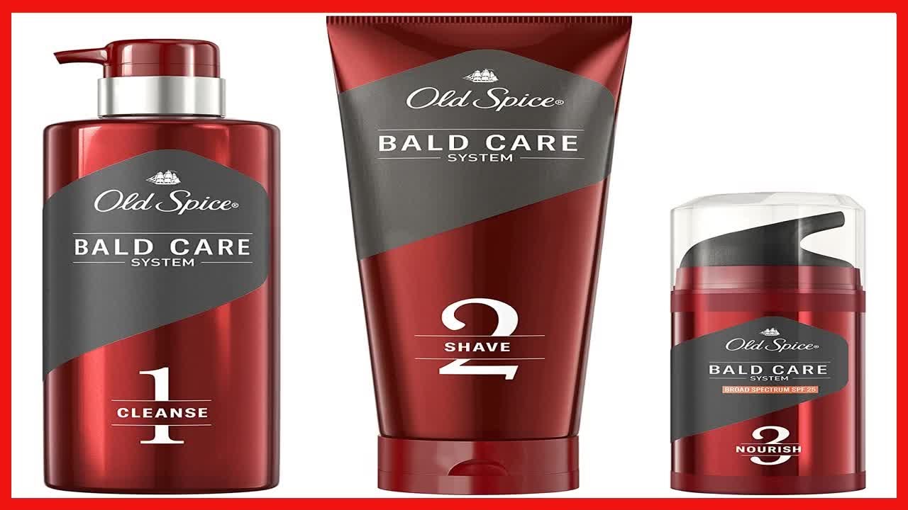 Great product -  Old Spice Bald Care System with Exfoliating Scalp Wash, Shave Cream with Vitamin E
