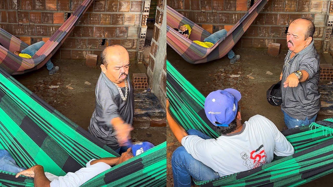 PILILIU FLAGRA OS PEDREIROS DORMINDO NA OBRA | PILILIU DA RESENHA