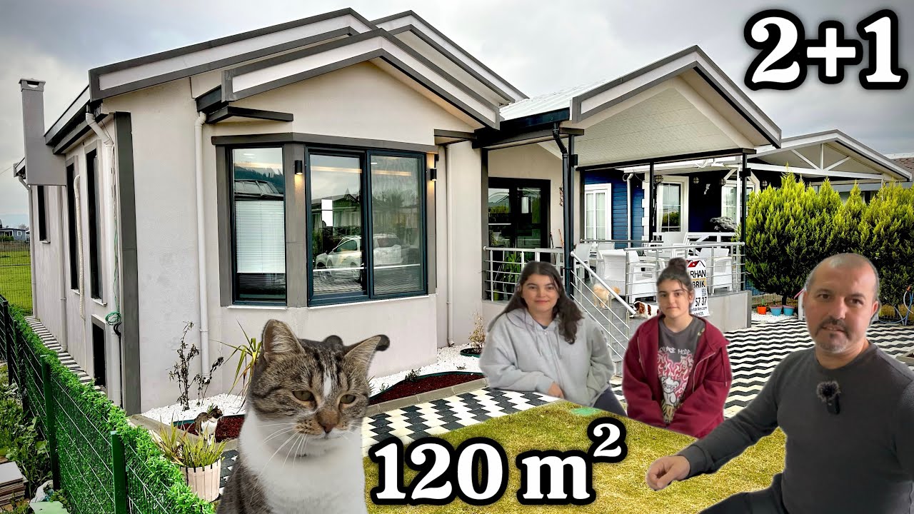 NORMAL EVDE YAŞAMAM! 120 metre 2+1 PREFABRİK EV TURU ve FİYATI Prefabricated Home Price @Prefabrikhane