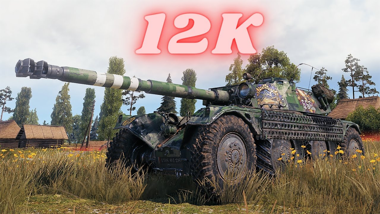 Panhard EBR 105 - 12K Spot + Damage 6 Kills Full HP END World of Tanks Replays 4K The best tank game