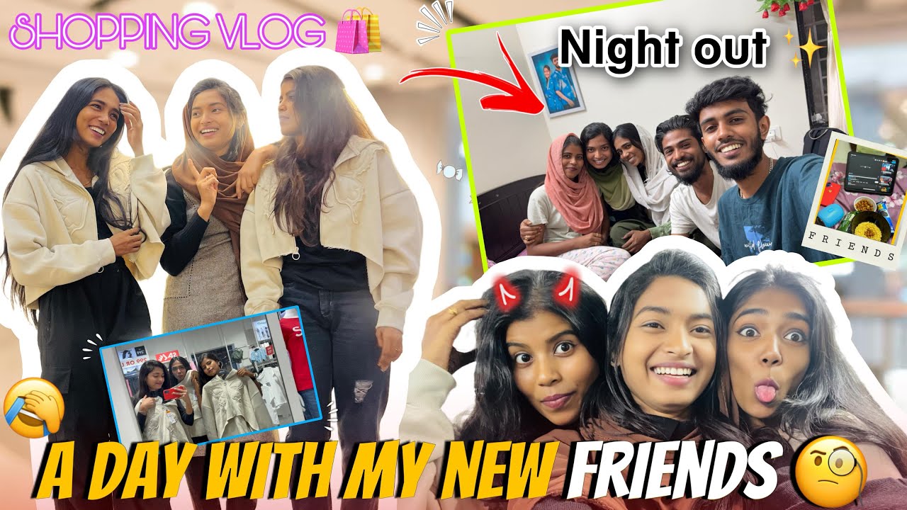 A day with my new FRIENDS ⁉️😫 | Shopping 🛍️ Nightout 🎭#trending #comedy #imanufa