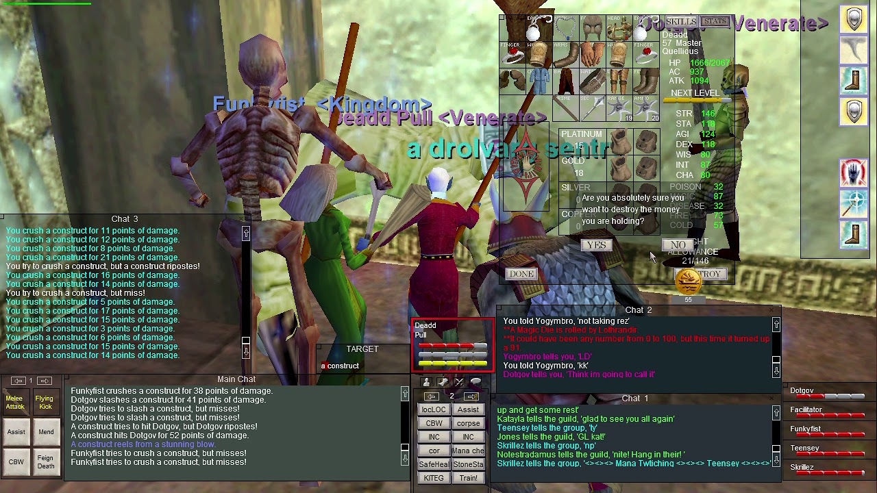 Project 1999 Green - (Prenerf) Mosscovered Twig DPS/Speed test on Monk.