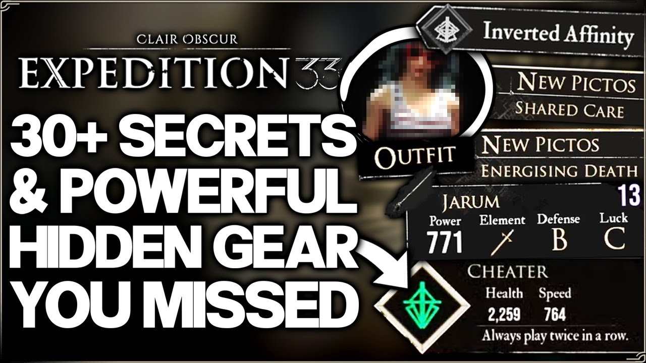 Clair Obscur Expedition 33 - Hidden Best Weapon, OP Pictos & Costumes - 30 GAME CHANGING Secrets!