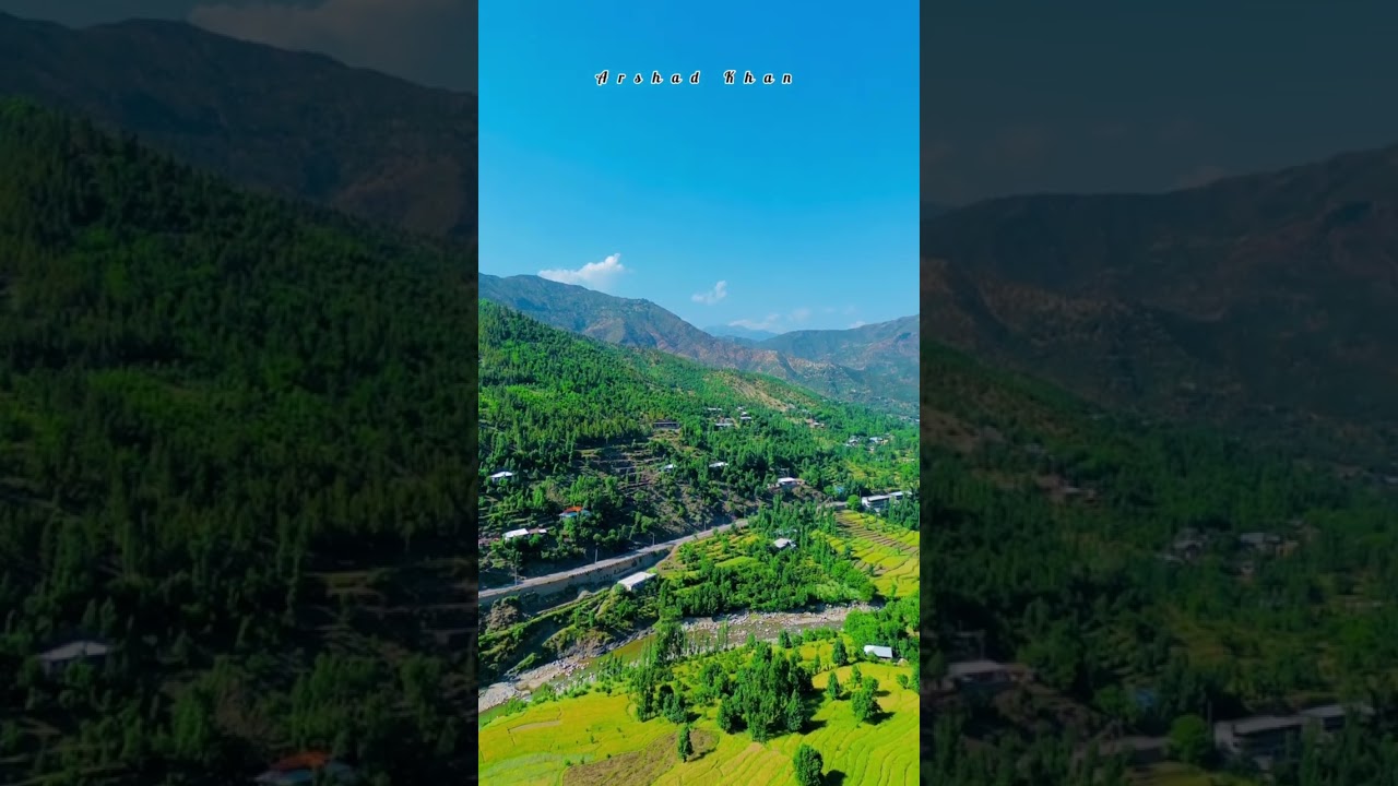Beautiful north Pakistan drone views 🏔🇵🇰🥰 #beautiful #northpakistan #drone #mountains