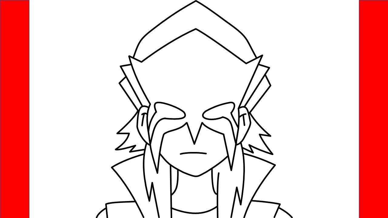 How To Draw Red Eye From Beyblade - Step By Step Drawing