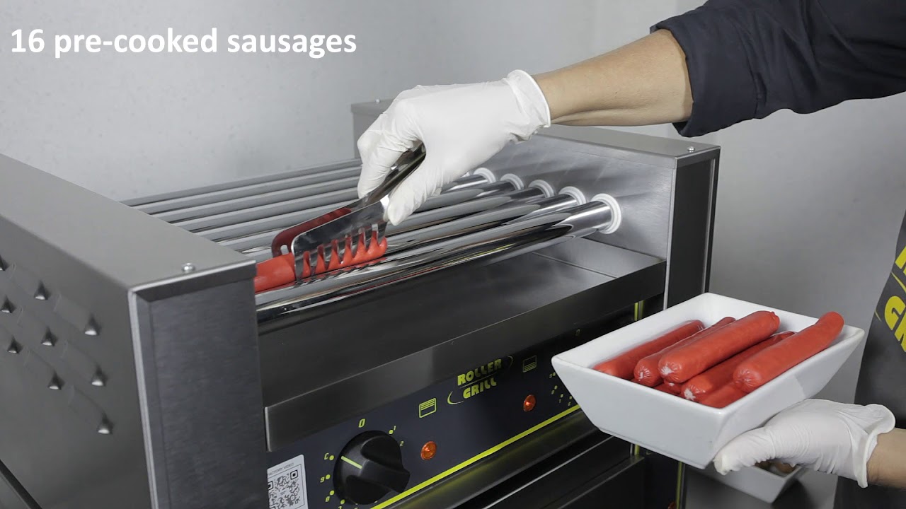 Hot Dogs Rolling Grills & Bun Warmer