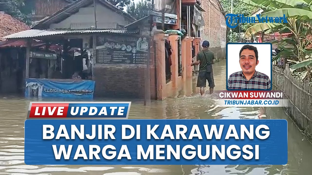 Ratusan Rumah di Karawang Masih Terendam Banjir, Ribuan Warga Masih Mengungsi